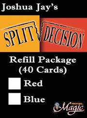 Split Decision refill only (Red) by Joshua Jay