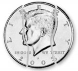 Folding Coin In Bottle Half Dollar