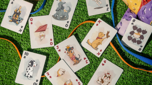 Bicycle Playful Dog Playing Cards