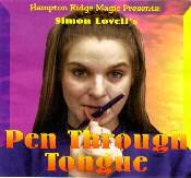 Pen Through Tongue Trick