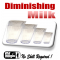 Diminishing Milk Glass